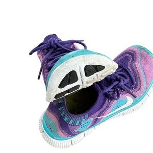 Womens Nike Free Flyknit 5.0 Atomic Purple Athletic Running Sneakers Shoes 7 M